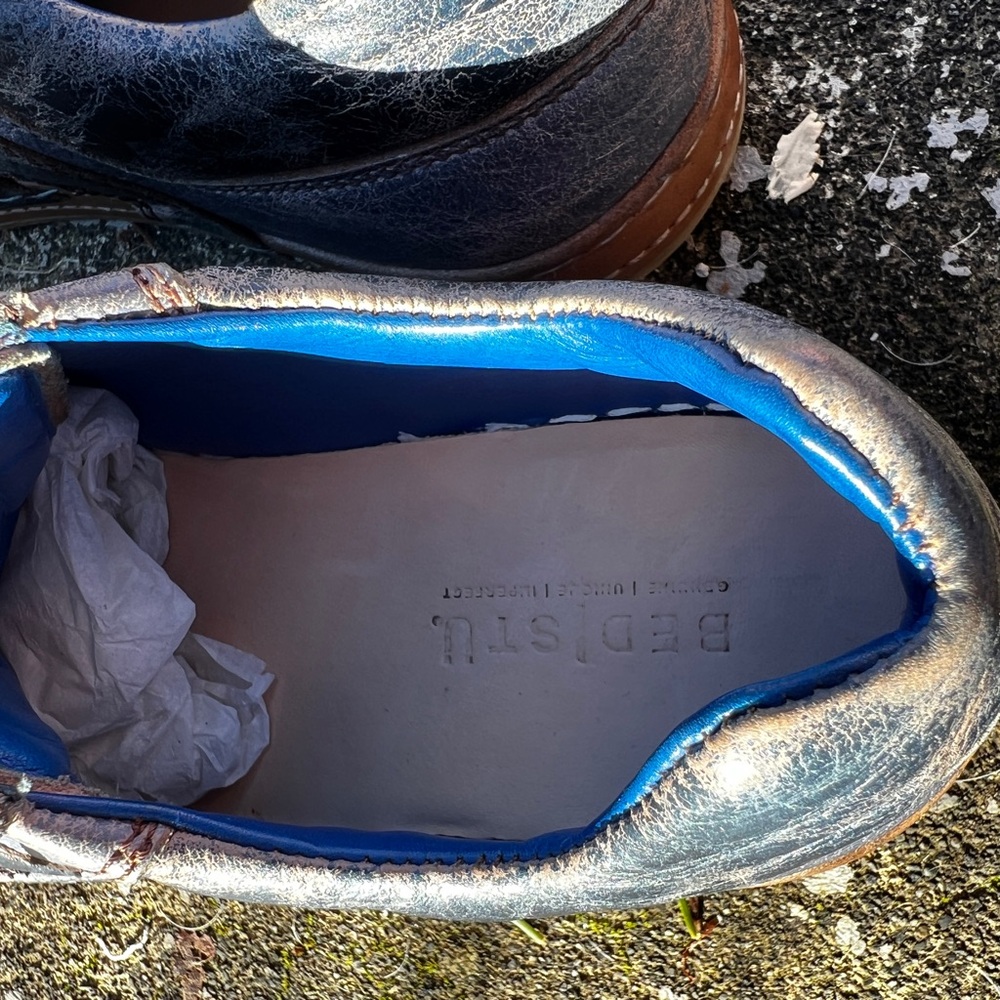 BED|STU Firepower Cobalt Deep Blue Lux Men's Sneakers, 10.5 - Picture 9 of 13